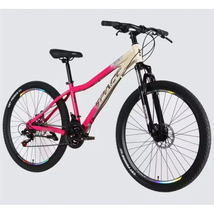 Велосипед Space 27.5" AURORA DD FR рама-15" ST 2026 біло-рожевий (OPS-SP-27.5-092) изображение 2