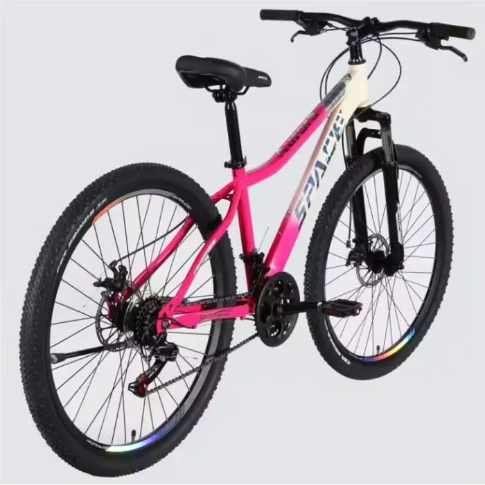 Велосипед Space 27.5" AURORA DD FR рама-15" ST 2026 біло-рожевий (OPS-SP-27.5-092) изображение 3