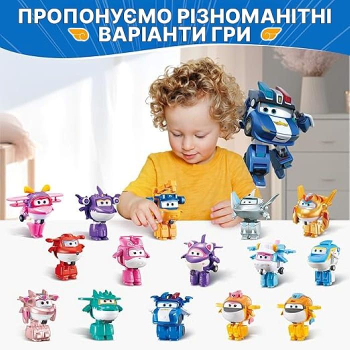 Фигурка Super Wings трансформер Transform-a-Bots Люси (Lucie), 5 см (EU780035) изображение 10