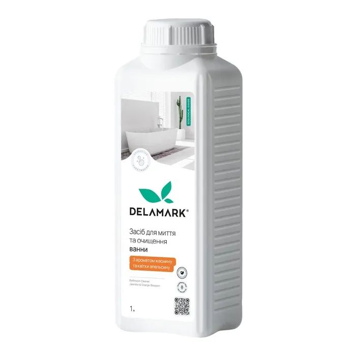 Жидкость для чистки ванн DeLaMark С ароматом жасмина и цветка апельсина 1 л (4820152334138)
