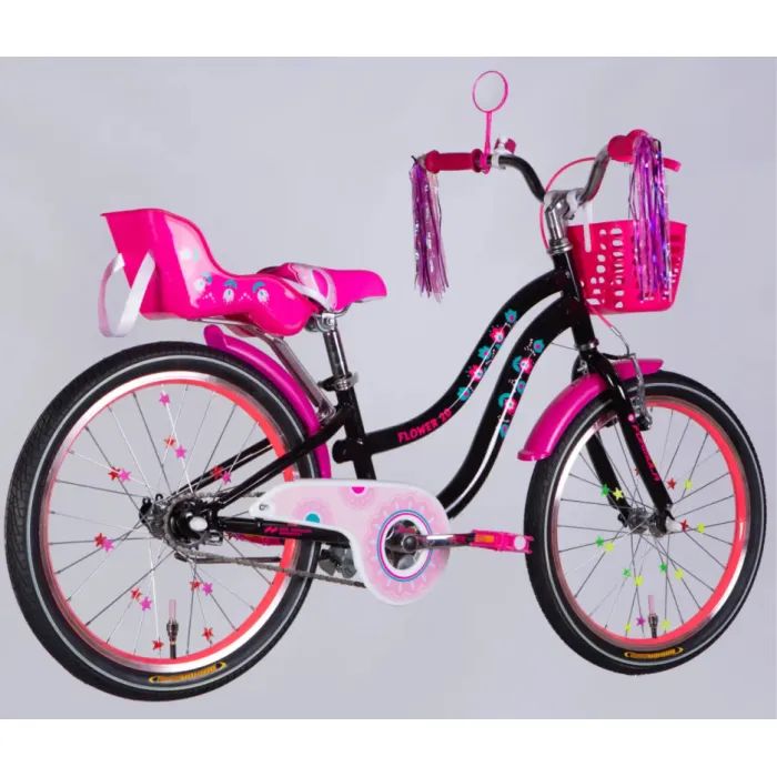Велосипед Formula 20" Kid FLOWER PREMIUM BH рама-10" ST 2026 фіолетовий (OPS-FRK-20-245) изображение 3