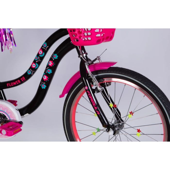Велосипед Formula 20" Kid FLOWER PREMIUM BH рама-10" ST 2026 фіолетовий (OPS-FRK-20-245) изображение 4
