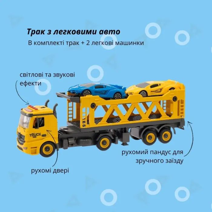 Конструктор Otamanko АВТОКОНСТРУКТОР Трак с легковыми авто (YW9086B) изображение 2