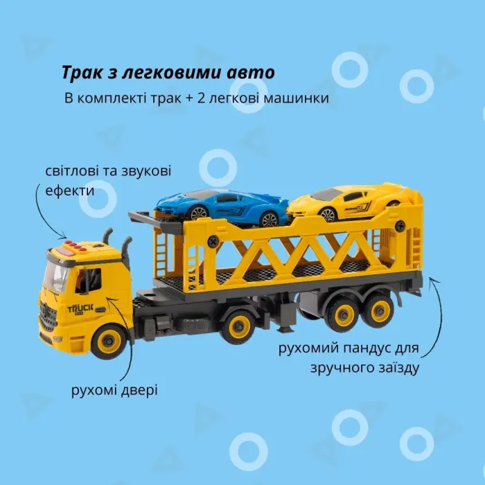 Конструктор Otamanko АВТОКОНСТРУКТОР Трак с легковыми авто (YW9086B) изображение 2