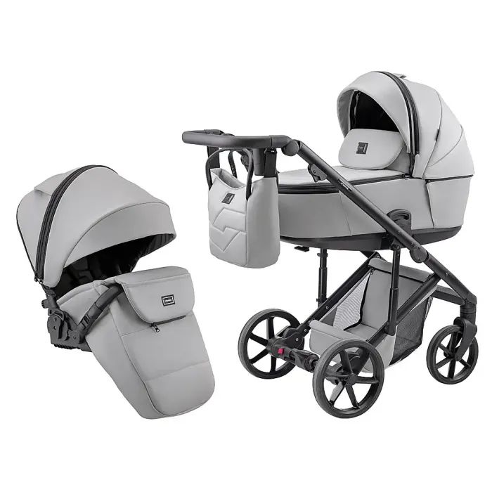 Коляска Adamex 2 в 1 Dolce Eco SA-15 рожева пудра (681945)