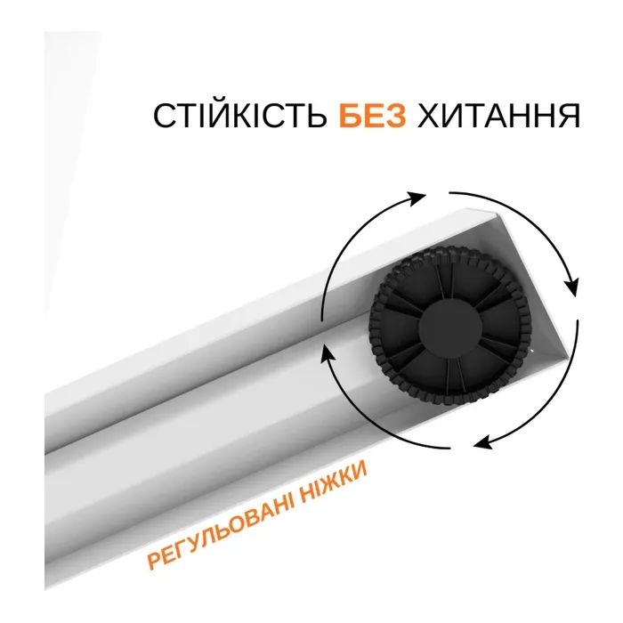 Компьютерный стол ITechMount с регулируемой высотой MT12BW белый (MT12BW) изображение 11