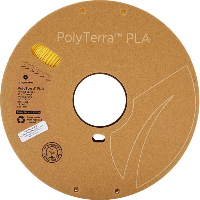 Пластик для 3D-принтера Polymaker PLA PolyTerra 1,75mm 1kg SAVANNAH YELLOW (PM70850) зображення 2