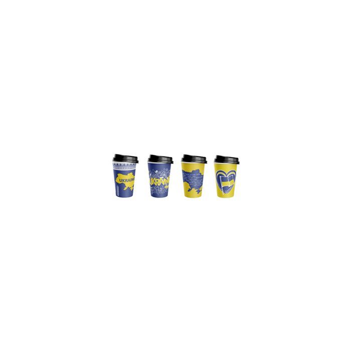 Стаканы одноразовые Україна PATRIOT бумажные 340 мл 50 шт (CUP340PAT)