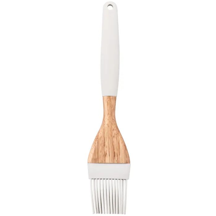 Пензлик кулінарний ARDESTO Tasty Baking, 22.3см, силікон, дерево, сірий світлий (AR1561G) зображення 3