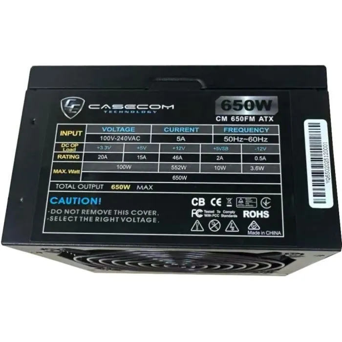 Корпус для ПК Casecom 650W (CM 650FM ATX) изображение 3