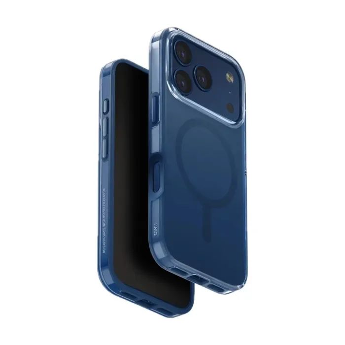 Чехол для мобильного телефона Uniq iPhone 17 Pro Max Clario Magclick Charging blue (8886463694848)