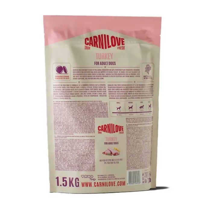 Сухий корм для собак Carnilove True Fresh Turkey 12 кг (8595602581849) зображення 2