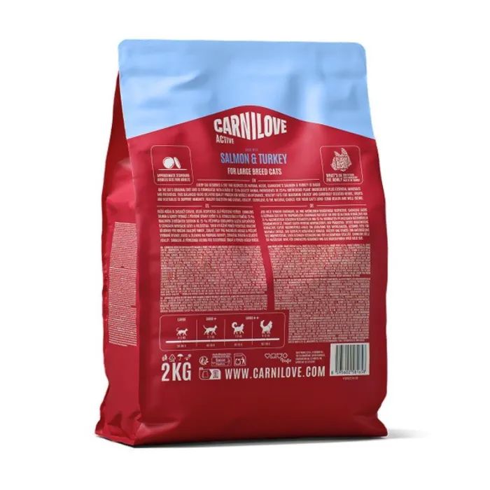 Сухой корм для кошек Carnilove Active Salmon & Turkey Large Breed 2 кг (8595602581658) изображение 2