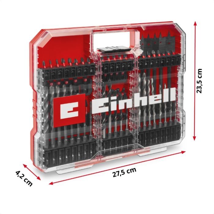 Набір свердл і біт Einhell XL-Box, ударні, 95шт (108798) зображення 5