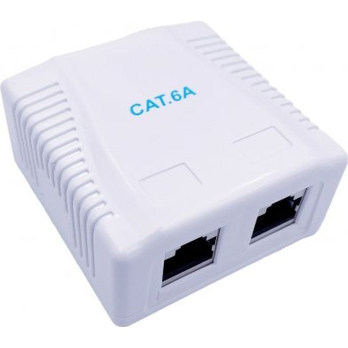Компьютерная розетка Cablexpert RJ45x2 FTP, cat.6A (NCAC-2F6A-01)