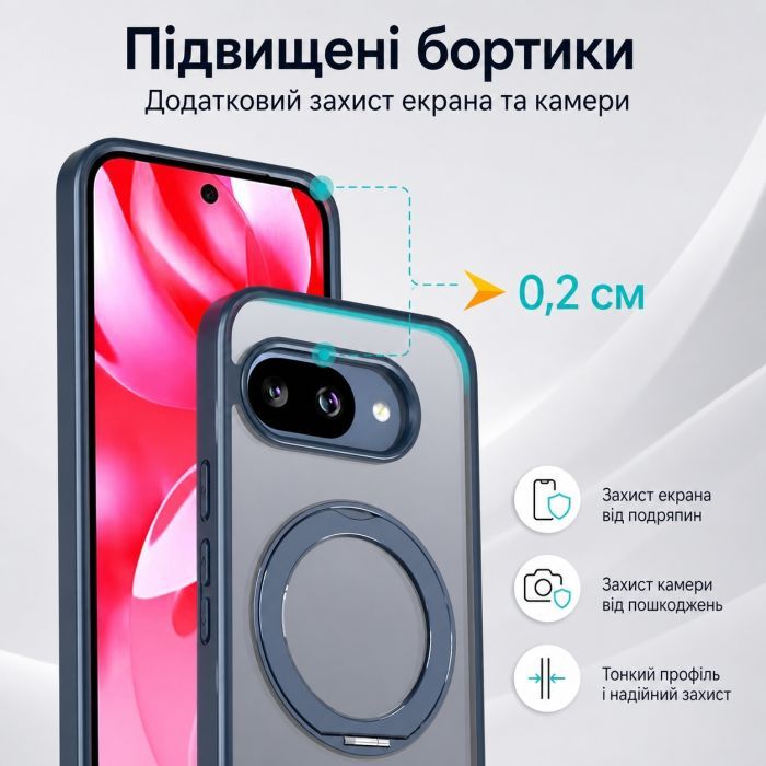 Чехол для мобильного телефона BeCover Aura Fold Google Pixel 9a Blue (715666) изображение 6