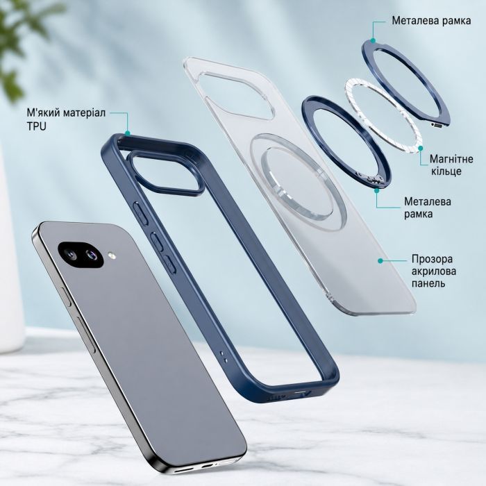 Чехол для мобильного телефона BeCover Aura Fold Google Pixel 9a Blue (715666) изображение 7