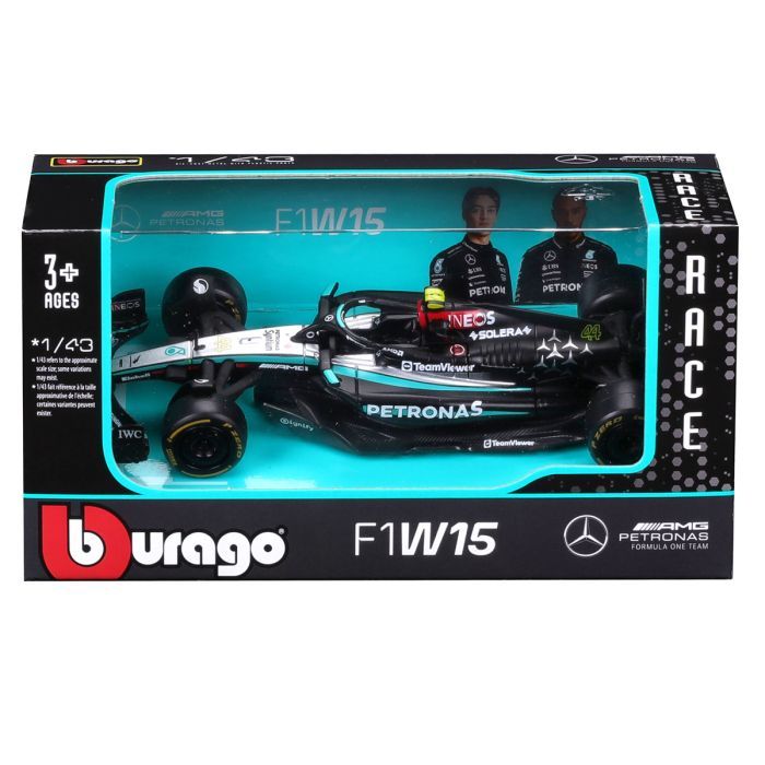 Масштабная модель автомобиля Bburago Автомодель - Mercedes-AMG F1 W15 Performance (2024), 1:43 (18-38208) изображение 8