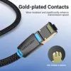 Патч-корд 3м, S/FTP cat 8 RJ-45 black Vention (IKGBI) изображение 3