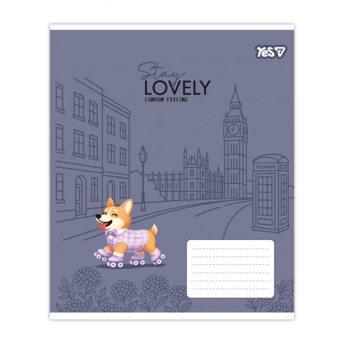 Зошит Yes Stay lovely А5 12 аркушів лінія (768766) зображення 3