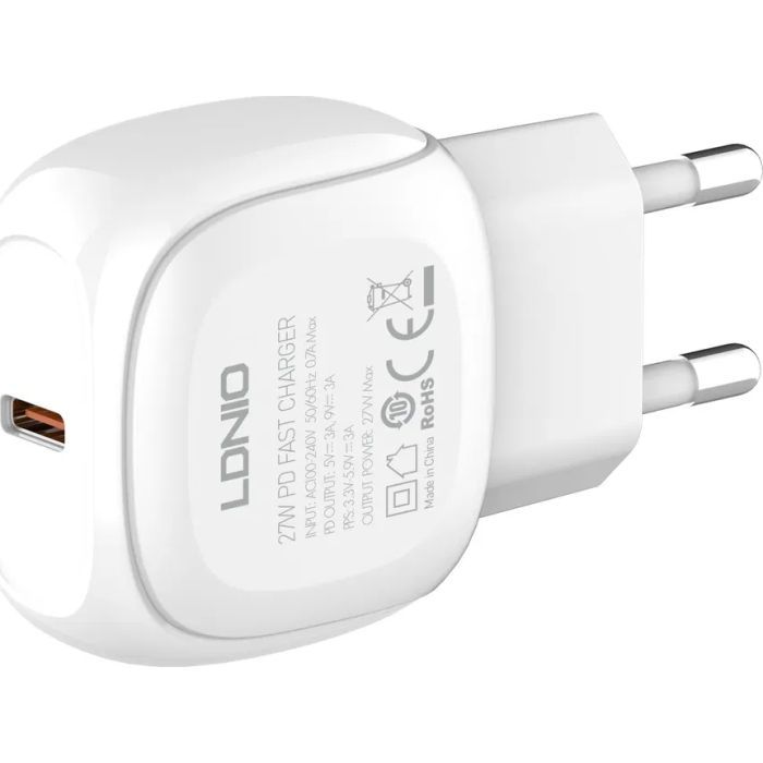 Зарядное устройство LDNIO USB-C PD27W PPS (A1206C) изображение 2