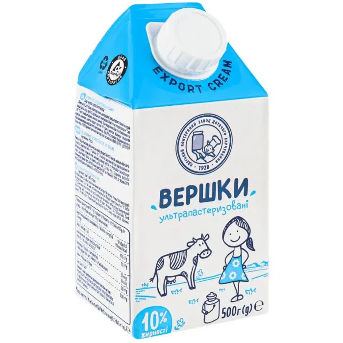 Сливки Наше молоко ультрапастеризовані 10% жиру 500 г (4820016254893) изображение 5