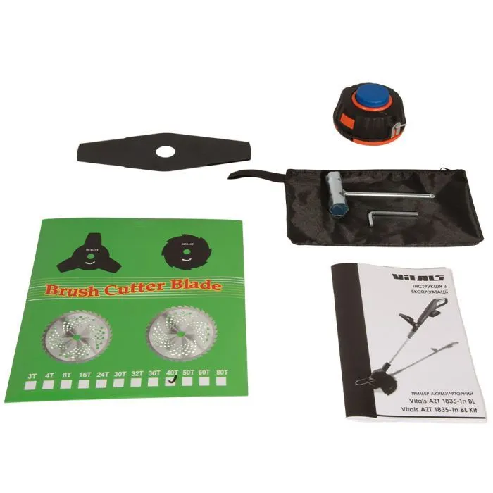 Триммер садовый Vitals AZT 1835-1n BL, 18V, 30см, 2.75кг (без АКБ и ЗУ) (243557) изображение 11