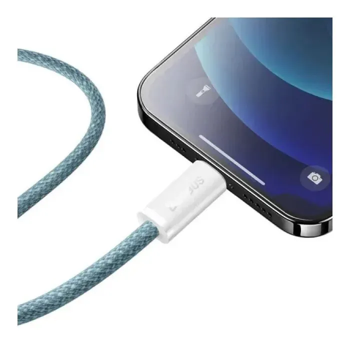 Дата кабель USB-C to Lightning 1.0m 20W blue Baseus (CALD000003) зображення 5