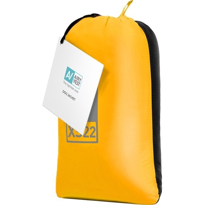 Курточка для тварин Airy Vest двостороння жовто-чорна L55 (1567) зображення 3