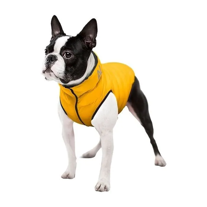 Курточка для тварин Airy Vest двостороння жовто-чорна S40 (1555) зображення 4