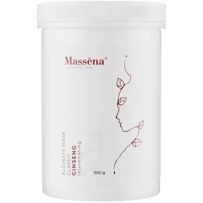 Маска для лица Massena Alginate Mask Ginseng Альгинатная омолаживающая С женьшенем 300 г (3354495013049)