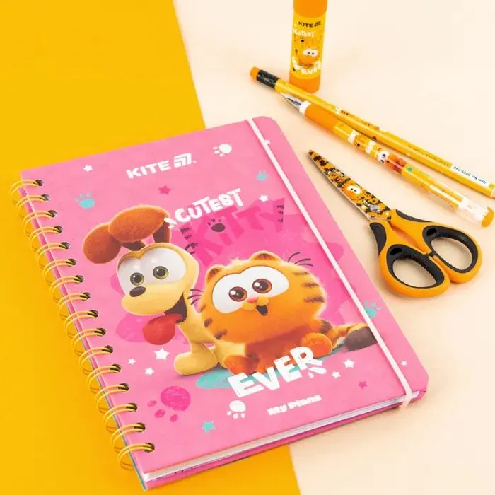 Тижневик Kite дитячий на спіралі Garfield, тверда обкладинка (GF25-438) зображення 10