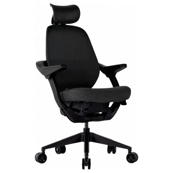 Офісне крісло GT Racer B-6333 Dark Gray/Black (B-6333 Fabric Dark Gray/Black)
