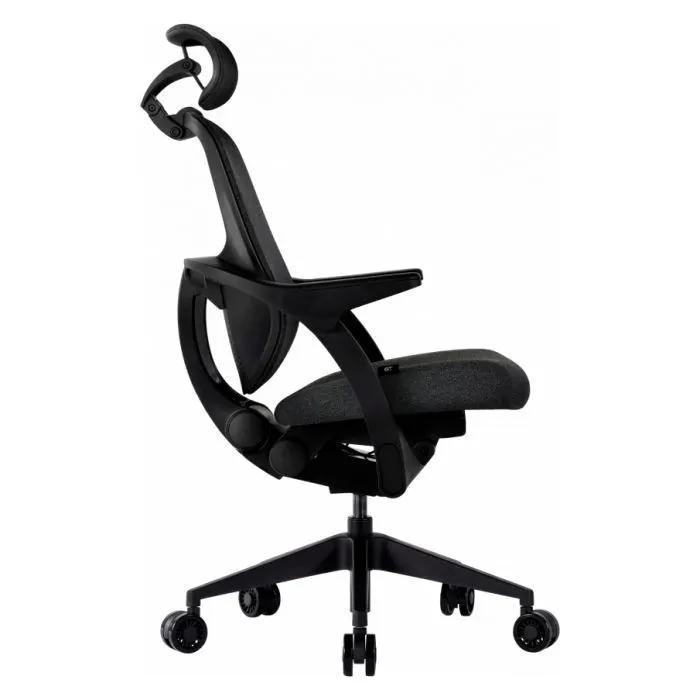 Офісне крісло GT Racer B-6333 Dark Gray/Black (B-6333 Fabric Dark Gray/Black) зображення 3