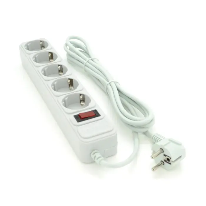Сетевой фильтр питания Maxxter MSP5-G-15G, 5 роз, 4.5 м, Gray (MSP5-G-15G)