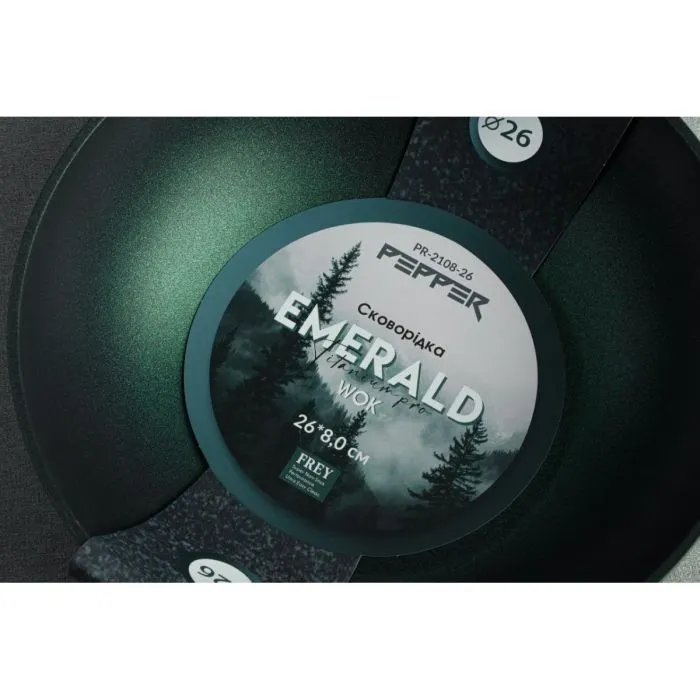 Сковорода Pepper Emerald Titanium Pro Wok 30x9 см (PR-2108-30) зображення 4