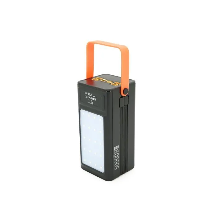 Батарея универсальная ACL 50000mAh, 22.5W, Flashlight (PW-125)