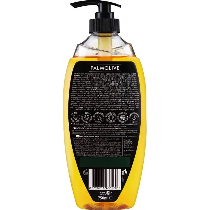 Гель для душа Palmolive Men Citrus Crush 3в1 750 мл (8718951431560) изображение 3