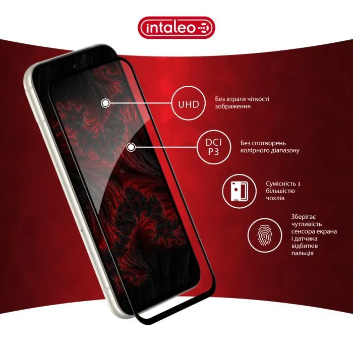 Скло захисне Intaleo Full Glue ESD Google Pixel 8a Black (1283126625343) зображення 4