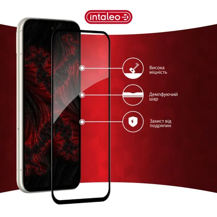Скло захисне Intaleo Full Glue ESD Google Pixel 8a Black (1283126625343) зображення 5