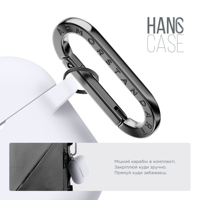 Чехол для наушников Armorstandart Hang Case For Apple Airpods Pro Black (ARM56055) изображение 4