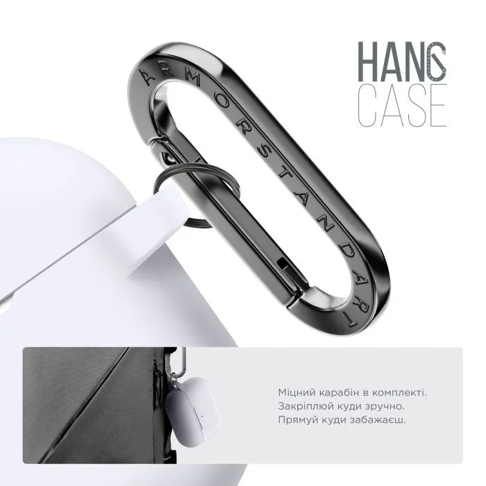 Чехол для наушников Armorstandart Hang Case For Apple Airpods Pro White (ARM56071) изображение 4