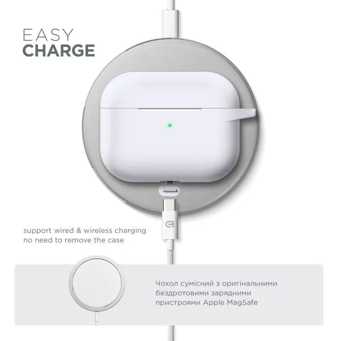 Чехол для наушников Armorstandart Hang Case For Apple Airpods Pro White (ARM56071) изображение 7