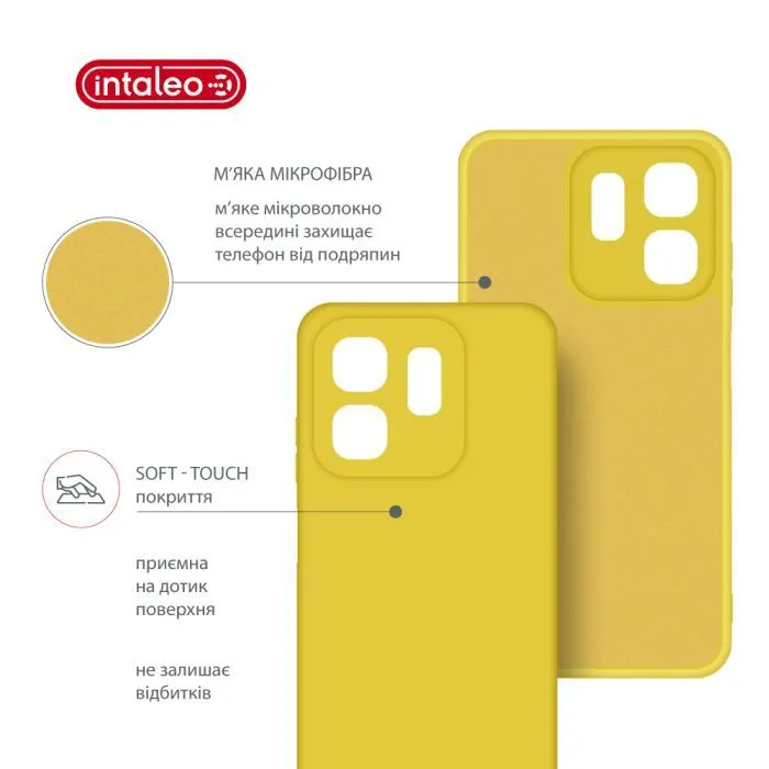 Чохол до мобільного телефона Intaleo Silicone Infinix Hot 50i Yellow (1283126599521) зображення 5