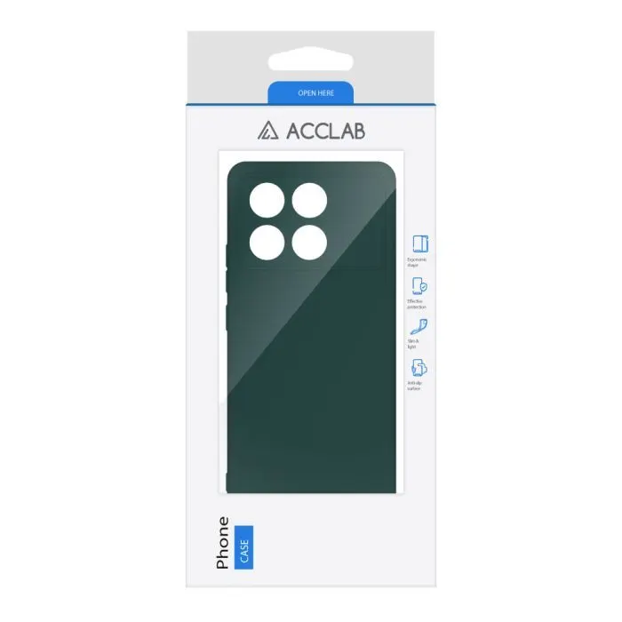 Чохол до мобільного телефона ACCLAB Silicone Poco X6 Pro Dark Green (1283126602221) зображення 2