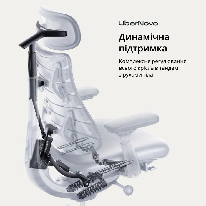 Офісне крісло LiberNovo Omni Pro Graphite 48 см (CP-GW-0000078-00-05) зображення 10