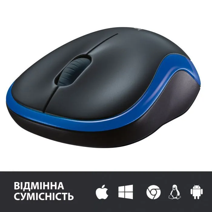 Мышка Logitech M185 blue (910-002239) изображение 5