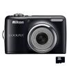 Цифровой фотоаппарат Nikon Coolpix L23 black (VMA751E1)