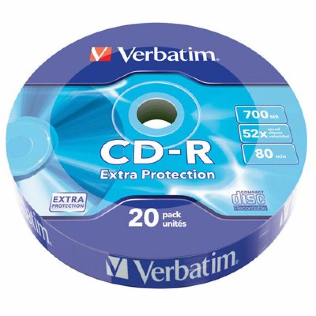 Диск CD Verbatim 700Mb 52x Wrap-box Extra (43784)