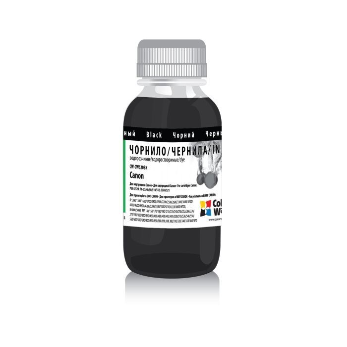 Чернила ColorWay Canon PGI-5/520/PG-40/37/440/510/512/CLI8 Black (CW-CW520BK01)